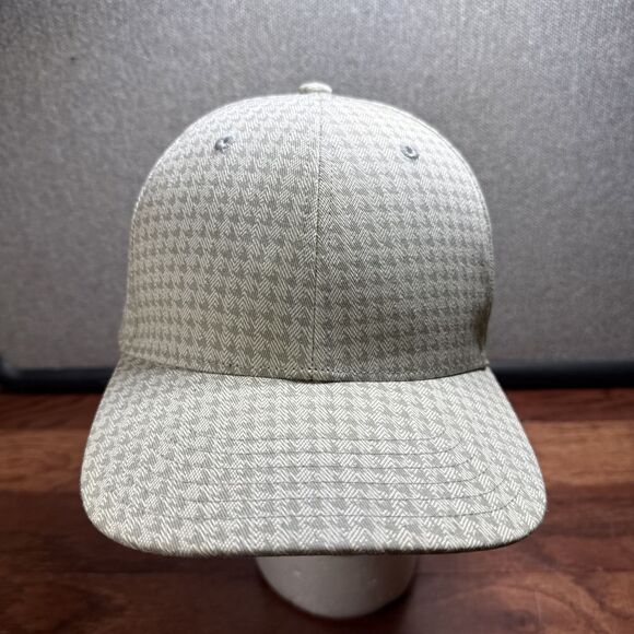 Adidas Golf Houndstooth Snapback Hat Cap Gray Adjustable - Picture 4 of 6